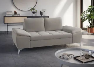 sit&more 2-Sitzer "Latigo" mit hochwertigen Metallfüßen