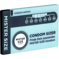 MISTER SIZE Kondome Condom Sizer Sprache: Deutsch, 1 St., bestimmen Sie jetzt Ihre Kondomgröße