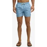 Superdry Badeshorts EMBROIDERED LOGO 15 SWIM SHORT aus Polyester, modische Passform, unifarbenes Design, pflegeleicht