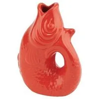 Giftcompany Dekovase Monsieur Carafon Vase / Karaffe Fisch XS coral red 0,2l (Vasen)