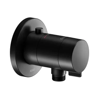 Keuco IXMO Black Selection Thermostatarmatur Unterputz, m.Schlauchanschluss, rund, schwarz matt 59554370001