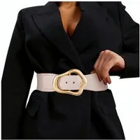 Zaewry Taillengürtel Damen elastischer breiter Stretch Gürtel Schmuckgürtel elastischer Gürtel für Kleid & Overall,Stretchleder
