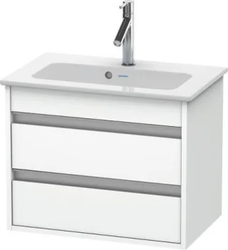 Duravit Ketho Waschtischunterbau wandhängend Weiß Matt 600x385x480 mm - KT645201818 KT645201818