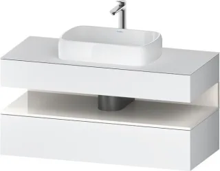 Duravit Qatego Konsolenwaschtischunterbau wandhängend Weiß Matt 1200x550x600 mm - QA4732022180010 QA4732022180010