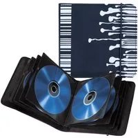 Hama DVD-Hülle CD-Tasche DVD Wallet für 24x CD DVD Blu-Ray Disc, Booklet Case Hülle Bag