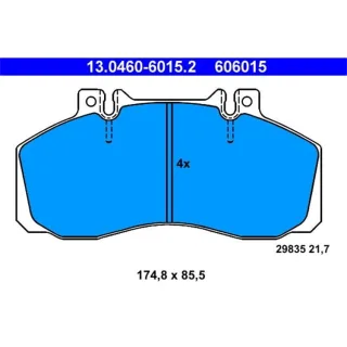 ATE Bremsbel?ge vorne oder hinten Mercedes Sprinter T2/Ln1 Vario