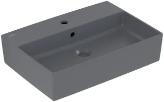 Villeroy & Boch Aufsatzwaschbecken Memento 2.0 4A0760 600x420x140mm Graphite CeramicPlus, 4A0760i4 4A0760i4