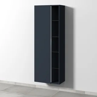 Sanipa 3way Stauraumschrank mit 1 Tür und offenen Fächern, Marine-Matt BP1801R