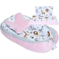 Primawela Bettnestchen Baby MINKY Nestchen Kokon Kuschelnest Kissen Decke Schmetterlingkissen