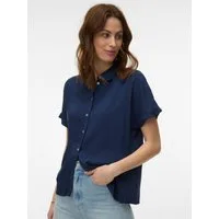 Vero Moda Kurzarmbluse VMALICE SS SHIRT WVN NOOS Viskose