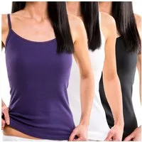 HERMKO Achseltop 1560 (Pack, 3er) Träger Top, Bio-Baumwolle, Spaghettiträger, Shirt, Basic