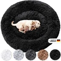 Wahre Tierliebe Tierbett - Flauschiges Hundebett Fluffy Wolke, Deutschlands Original, 100% Polyester, Made in Germany, Verschiedene Größen und Farben, waschbarer Bezug