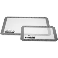 STONELINE Backmatte, Silikon (Set, 2-tlg), Glasfaser mit Silikonbeschichtung