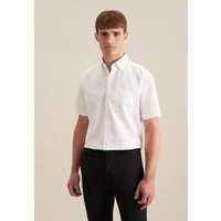 seidensticker Businesshemd Schwarze Rose Regular 1/2 Button-Down-Kragen Uni
