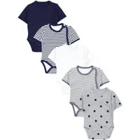 TupTam Kurzarmwickelbody TupTam Baby Jungen Kurzarm Wickelbody Baumwolle Body 5er Set