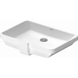 Duravit Design Classics Einbauwaschtisch Universal 0316530000 Einbau von unten, ohne Hahnloch, 525 mm, Weiß Hochglanz