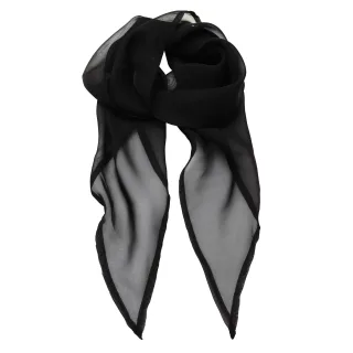 Premier Damen Chiffon-Schal / Chiffon-Halstuch (Schwarz)