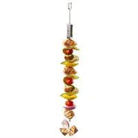 GEFU Grillspieß BBQ (Set, 5-St., 5 Grillspieße), extra Lang, Abstreifer