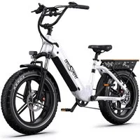 Onesport E-Bike Cityrad herren Elektrofahrrad 20× 4.0 Zoll 18AH 48V 864WH damen E-MBT, 7 Gang Shimano, Kettenschaltung (Shimano 7-Gang), Heckmotor, 864 Wh, Cityrad 7 Gang Shimano, hydraulischen Scheibenbremse, Kettenschaltung