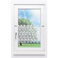 Plauener Spitze® Scheibengardine Kieselsteine (1 St), transparent, HxB 45x40cm