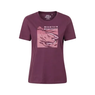 Mountain Warehouse - "Winding Trek" T-Shirt für Damen (Burgunderrot)