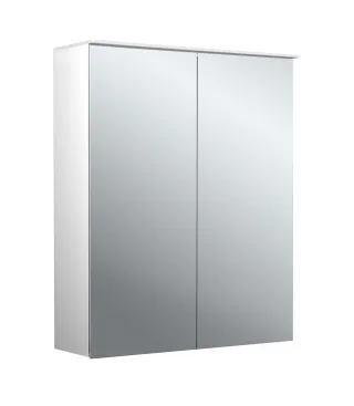 emco Lichtspiegelschrank pure II Lichtsegel, Aufputz, mit Waschtischbeleuchtung, 2 Tür, 600 mm, 9797 979705402