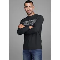 Bruno Banani Langarmshirt schmal geschnitten, mit Marken Aufdruck