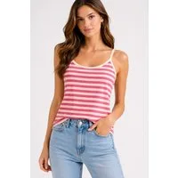 Worldclassca Trägertop Worldclassca Gestreiftes Spaghettiträger Trägertop Shirt Tank Top Neue Kollektion - Stilvolle und gemütliche Mode für Damen