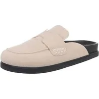 Ital-Design Damen Mules Freizeit Pantolette (86192647) Flach Pantoletten in Beige
