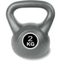 HAC24 Kettlebell Kugelhantel Schwunghantel Rundgewicht Fitness Kugelgewicht, 2kg Grau