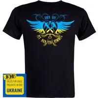 JOB Print-Shirt Workwear T-Shirt DACHDECKER Rundhals Baumwolle Schwarz