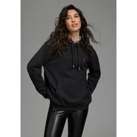 DELMAO Kapuzensweatshirt Weiche Baumwollmischung mit Kängurutasche & Kapuze