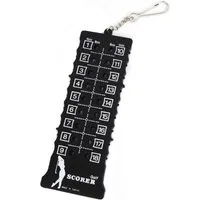 Spielstandsanzeige Golf Punktezähler für 18-Löcher aus Kunststoff in Schwarz Holes Scorer (1-St), inkl. Aufhängung