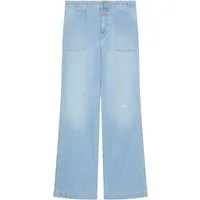 CLOSED Stoffhose blau,Casual,Baumwolle,Unifarben,Modern Fit,Hoch