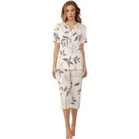 Pastunette Capri-Pyjama Trendiger Damen Pyjama Capri Hose (2 tlg) Modisches Design