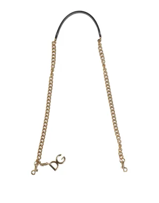 Braun Leopard Gold Messing Kettenaccessoire Schultergurt