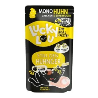 Lucky Lou Nassfutter Katze, Adult, SuperMono, Huhn 16x125 g