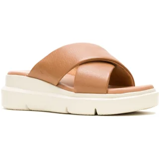 Hush Puppies Uplift Leder Damen Sandalen in Tan