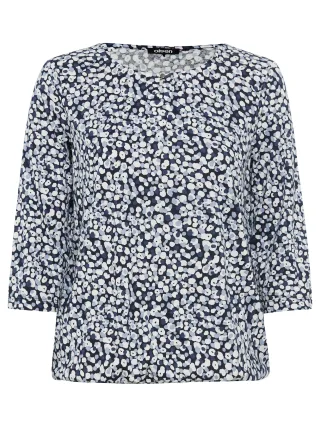 Olsen - T-Shirt Long Sleeves power navy - Gr. - 46