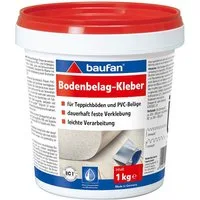 baufan® Dispersionskleber Bodenbelag-Kleber Bodenbelagskleber für Teppichböden & PVC/ CV-Beläge, dauerhaft feste Verklebung, leichte Verarbeitung