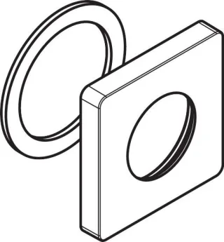 Hansgrohe Rosette 68/68 mm Metropol Griff 93161670