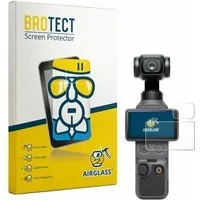 BROTECT Displayschutzglas Folie für DJI Osmo Pocket 4 (Display + Linse), Schutzfolie Glas Panzer Display Schutz klar