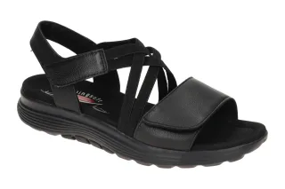 Gabor 66.813 Damen Sandale ROLLINGSOFT in Schwarz - Komfortabler Keilabsatz