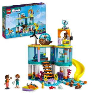 LEGO 41736 Friends Seerettungszentrum Tierarzt-Spielzeug für Kinder mit Otter- Seepferdchen- und Schildkröten-Tierfiguren Tierpflege-Spielzeug Mädchen und Jungen ab 7 Jahren