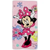 Disney Minnie Mouse Strandtuch Baumwolle Strandtuch Frottee Badetuch mit Premium Druck, 70x140 cm