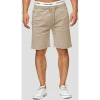 Indicode Chinoshorts Herren Kelowna Chino Shorts Herrenshorts mit elastischem Bund und Kordelzug