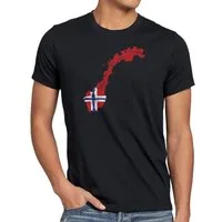 style3 T-Shirt Flagge Norwegen Fußball Sport Norway WM EM Fahne
