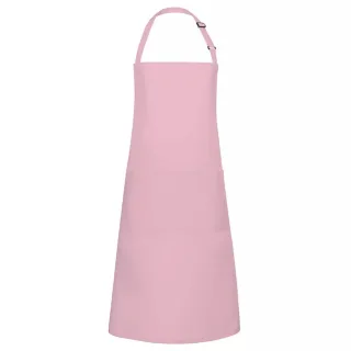 Karlowsky - Latzschürze "Basic", Tasche (Rosa)