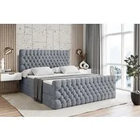 ALTDECOR Boxbett SERENE Zanozek (Multipocket-Matratze H4, H3 Matratze Bonellfederung, Topper, Kopfteil), Doppelbett mit Fußteil