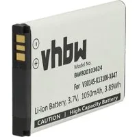 vhbw Akku passend für Siemens Gigaset SL910H, SL910, SL910A Festnetz & DECT Akku Akku Li-Ion 1050 mAh (3,7 V, 1 St), Leistungsfähiger Austausch-Akku für Telefon, Festnetz oder schnurloses